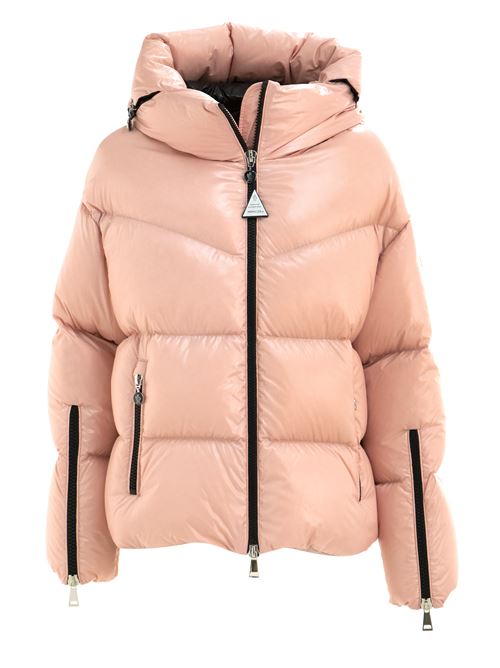 Piumino corto in nylon laque rosa MONCLER Cumini